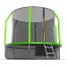 Батут с внутренней сеткой + нижняя сеть и лестницей EVO JUMP Cosmo 10ft (Green) + Lower net